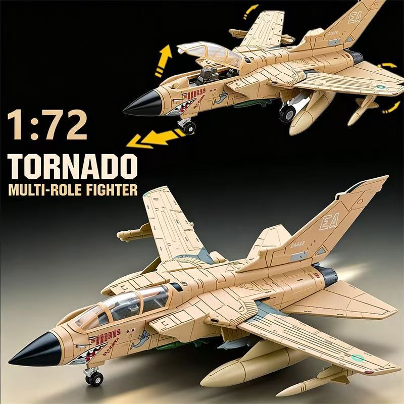 Model Kit Quick - 1/72 ชุดโมเดลเครื่องบินเจ็ตต่อสู้อเนกประสงค์ Tornado ประกอบง่าย โมเดลเครื่องบินพลาสติก DIY