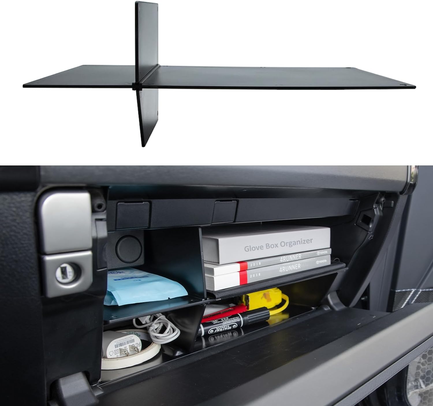 Model Kit Runner Organizer - อุปกรณ์เสริมกล่องถุงมือสําหรับ Toyota 4Runner Organizer และ Lexus