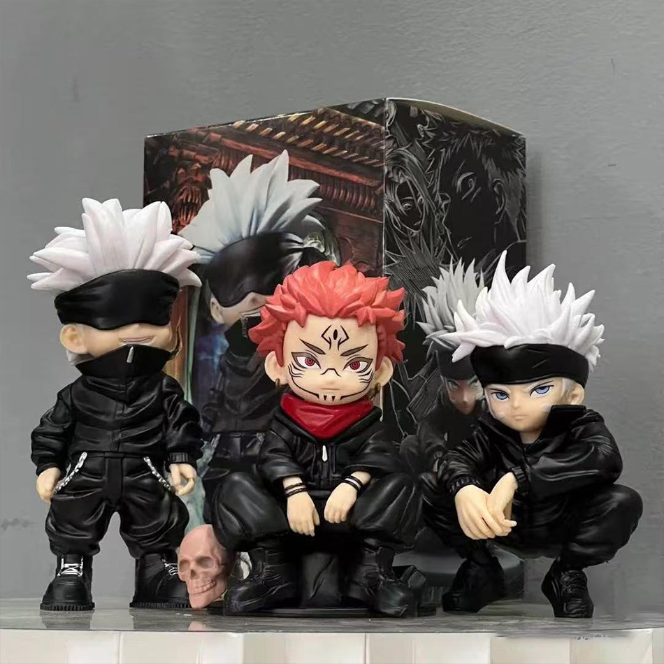 Model Kit Jujutsu Kaisen - ชุดฟิกเกอร์อนิเมะจูจุตสึไคเซ็น 3 แบบ - ซาโตรุ โกโจ