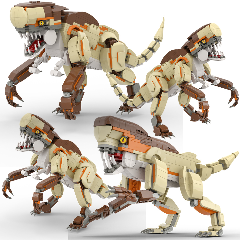 Model Kit Dinosaur - ชุดตัวต่อดิโนเสาร์ยักษ์ - ชุดตัวต่อโมเดลอินโดมินัส เร็กซ์ ไทรเซอราทอปส์ และ