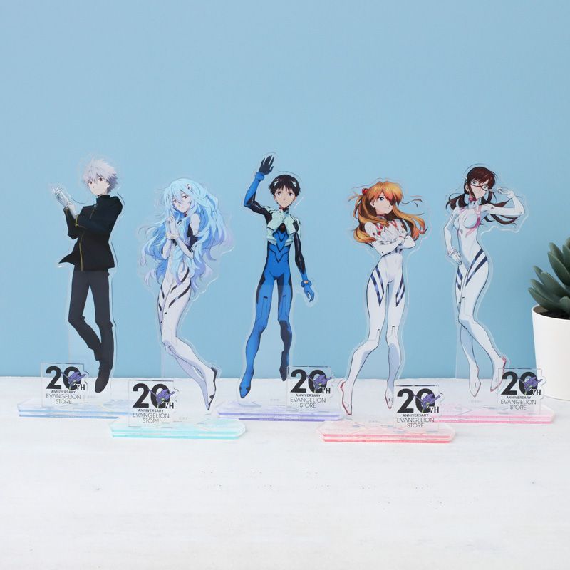Model Kit Evangelion Bandai - ชุดตัวต่ออะคริลิคนีออนเจเนซิส เอヴァนเจลเลียน 5 ชิ้น รุ่นเรย์ อาสึกะ