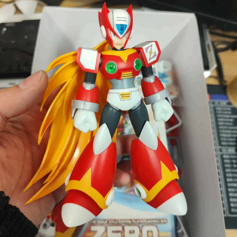 Mega Man X Model Kit - Kotobukiya megaman โมเดลโมเดลพลาสติกไร้ KP-498 1/12, โมเดลอะนิเมะตุ๊กตาขยับแขนขาได้ของแท้