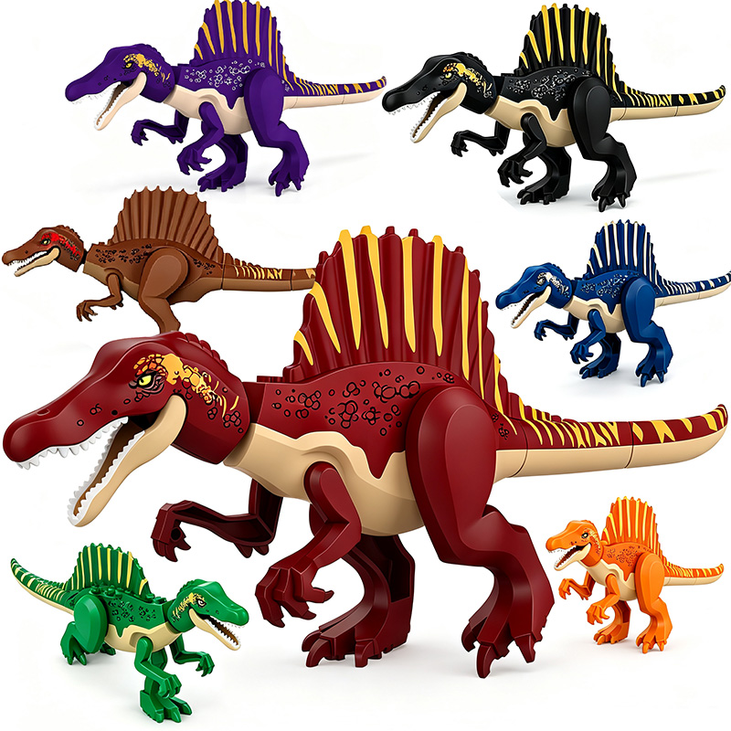 Model Kit Dinosaur - ชุดตัวต่อไดโนเสาร์จูราสสิค ไซส์ใหญ่ รุ่นสไปโนซอรัส ของเล่นประกอบเอง ชุดของเล่นไดโนเสาร์จูราสสิค พาร์ค