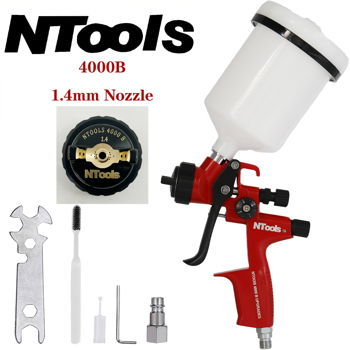 ปืนพ่นสี NTOOLS 4000B ขนาด 1.3 - Spray Can Lacquer บทวิจารณ์และราคา