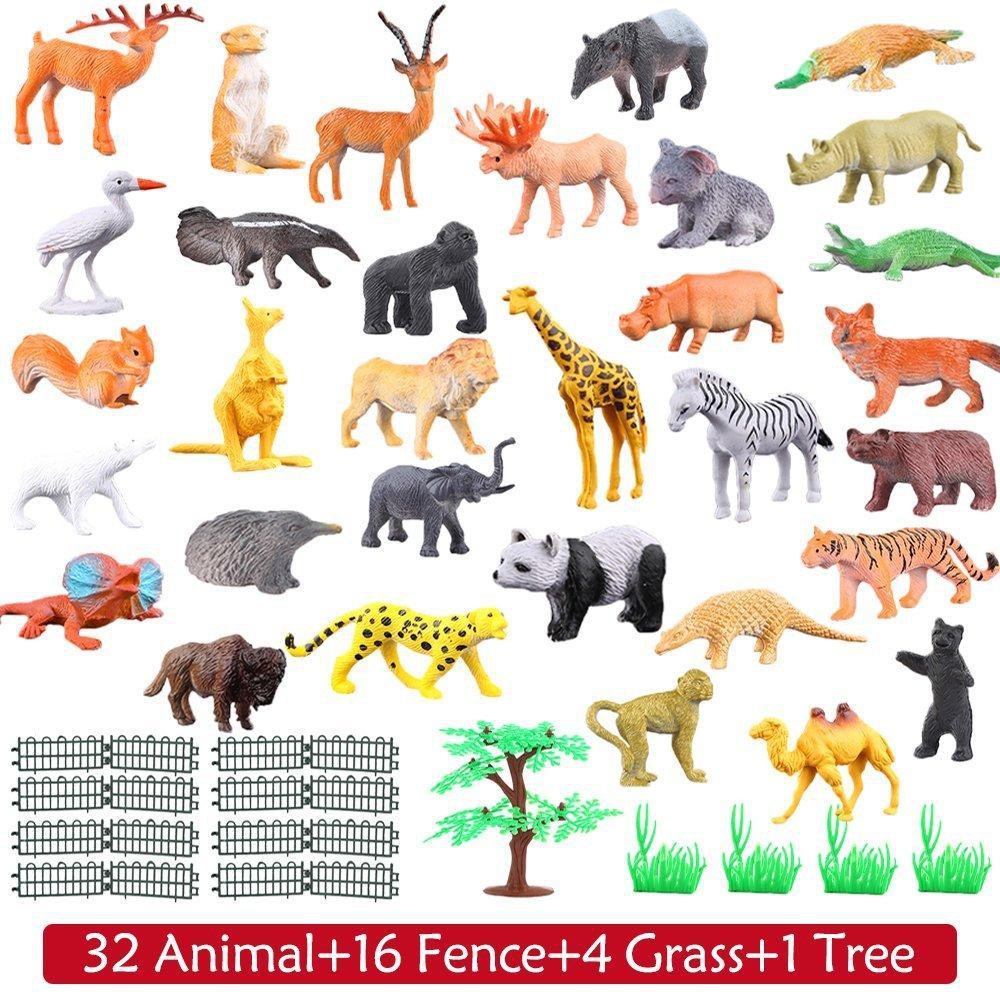 54 ชิ้น Mini สัตว์ป่าชุดของเล่ - Model Kit Dinosaur บทวิจารณ์และราคา
